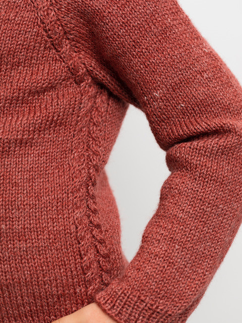 Cardigan with braids| No. 3 Organic Wool & Nettles
