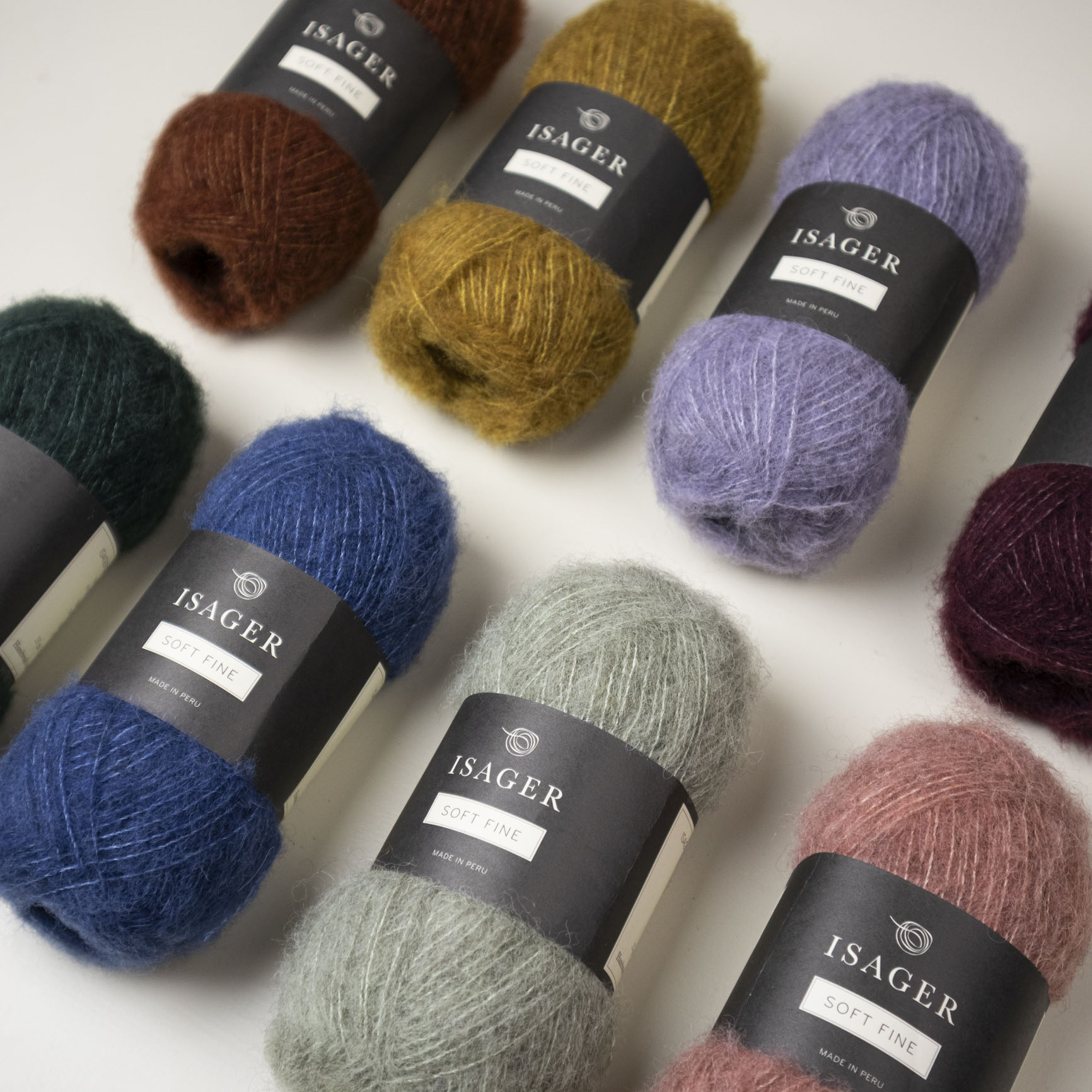 Våra garner med naturliga fibrer  