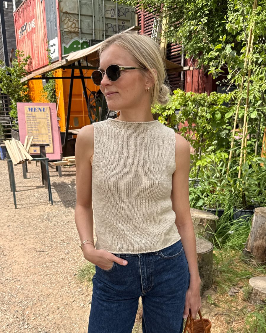 New in! Pattern Ivy Top from Petiteknit Knitted in 2 strands Trio 2 from Isager