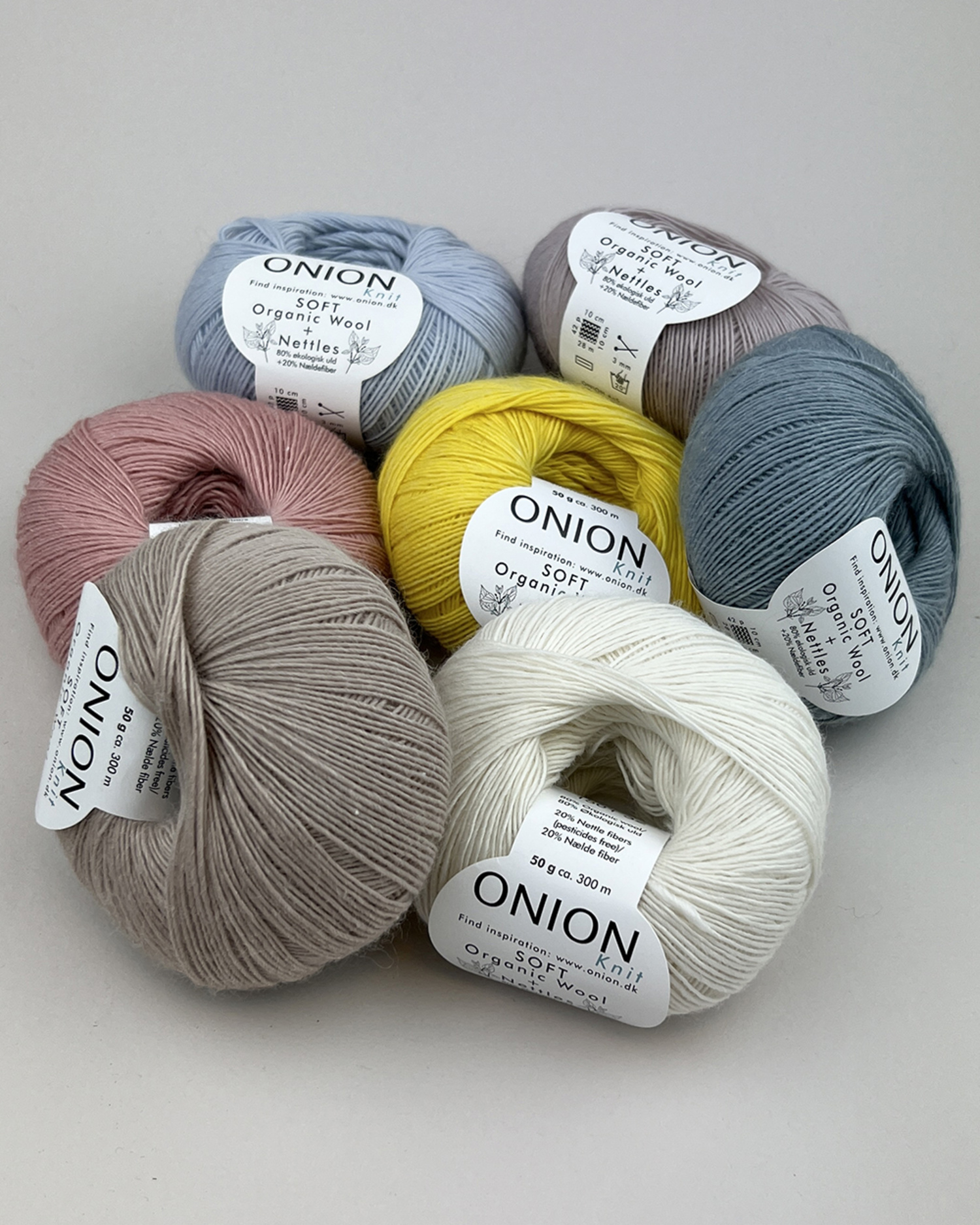 Soft Organic Wool & Nettles - Onion
