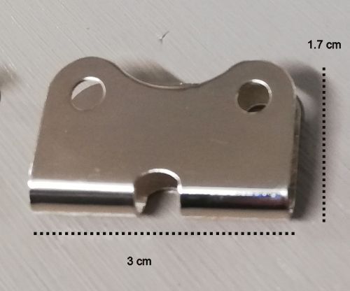 Bass Strap 2 Hole hardware for T-Screw - 3