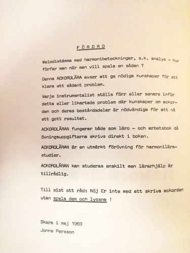 Ackordbygge och Arrangemang - 3
