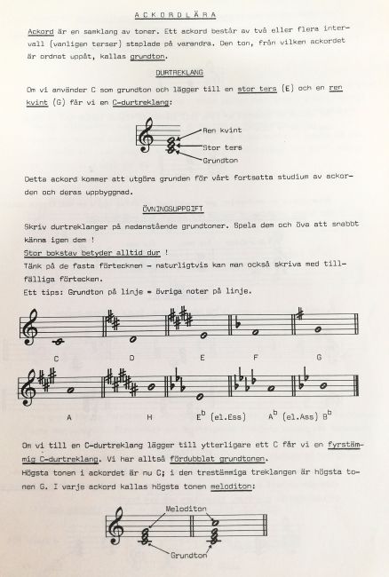 Ackordbygge och Arrangemang - 7