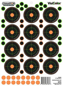 Champion 2" VisiColor Bulls Eye 5Pk W/60 Pastors