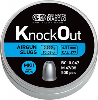 JSB KO Slugs MKII 4,51mm - 0,650g 500st