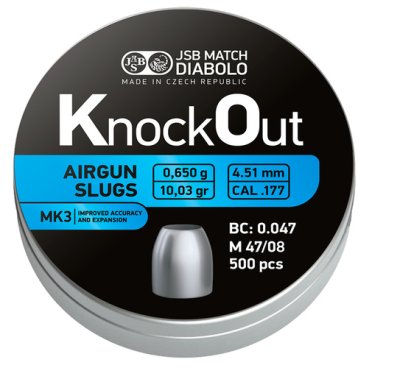 JSB KO Slugs MKIII 4,51mm - 0,650g 500st
