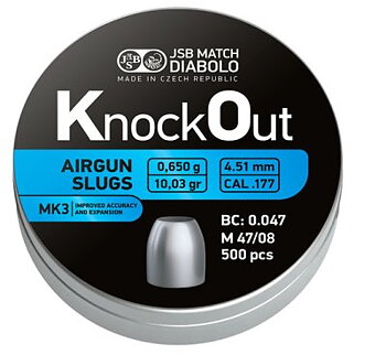 JSB KO Slugs MKIII 4,51mm - 0,650g 500st