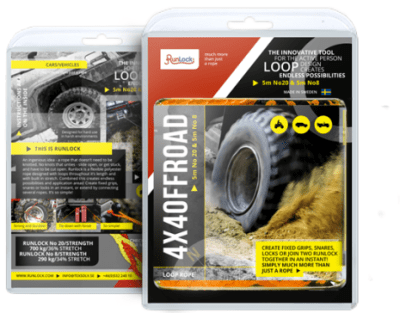 Runlock 4x4 ATV Offroad 6mm 5met+12mm 5m