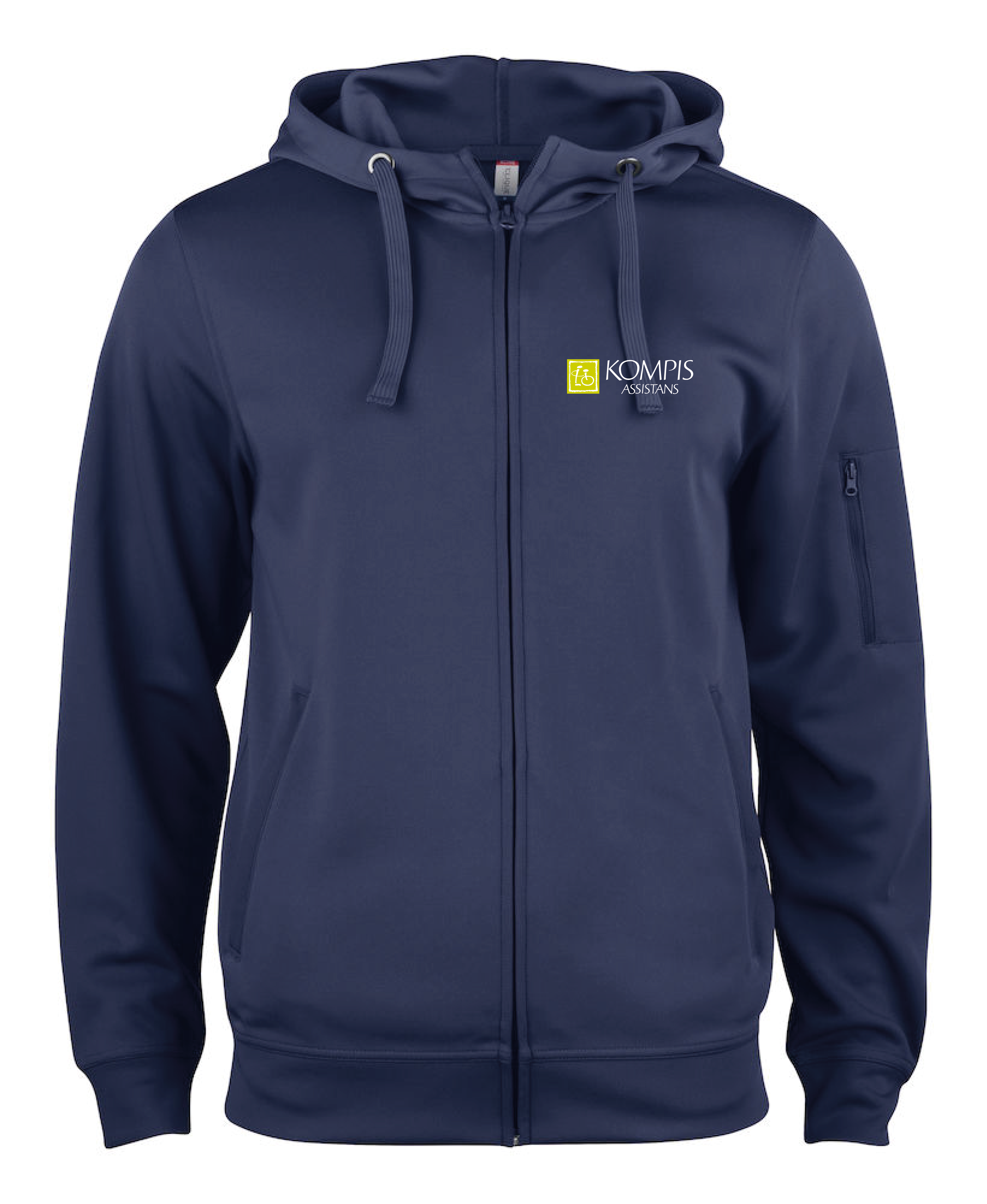 Basic Active Hoody FZ Herr 021014 - 2