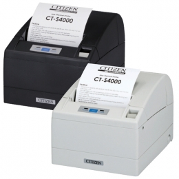 Citizen CT-S4000, USB, RS232, 8 dots/mm (203 dpi), cutter, white