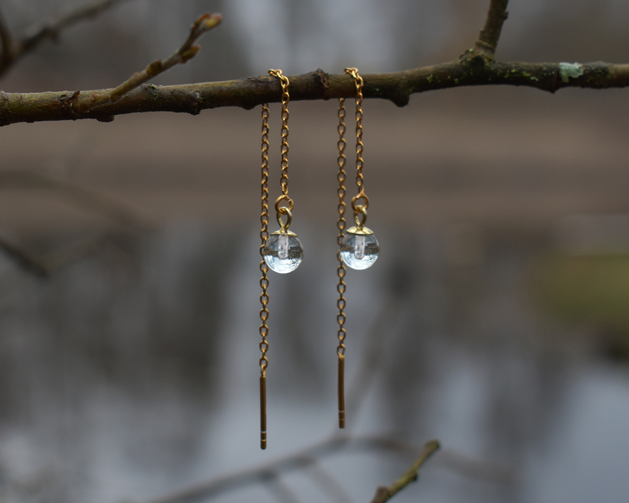 SVALÖ DROP - earrings chain-gold-plated - 3
