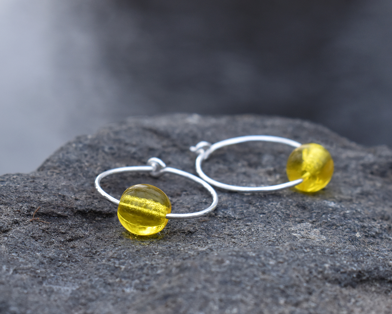 ELVES HONEY - yellow earrings  - 4