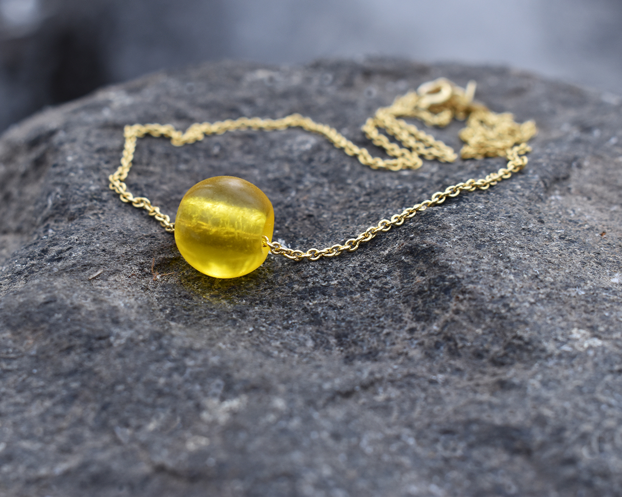 ELVES HONEY - necklace in yellow gold plated - 2