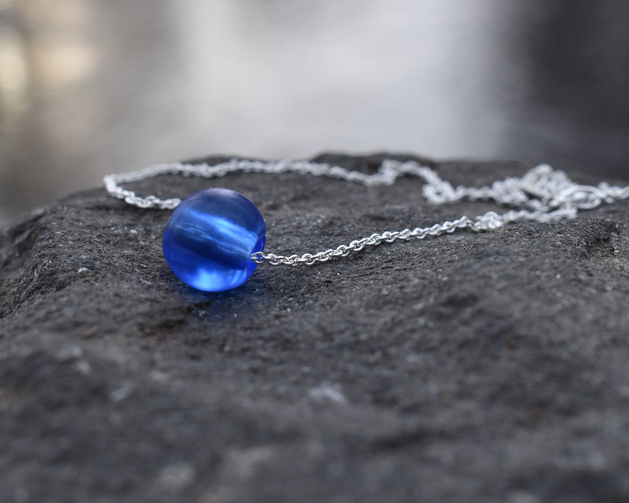 ELVES SKY - necklace in light blue  - 3