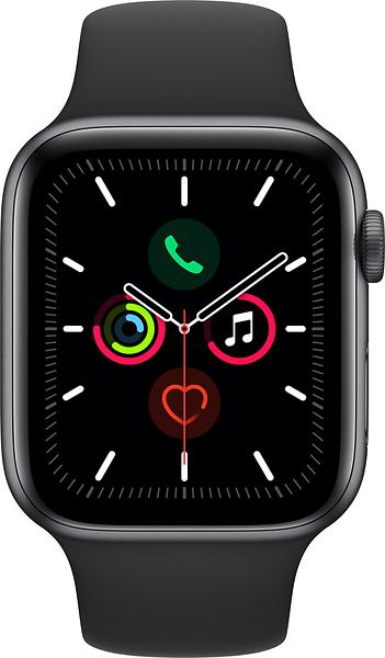 Apple Watch Series 5 (GPS) 44mm Space Grey Aluminium Case with 