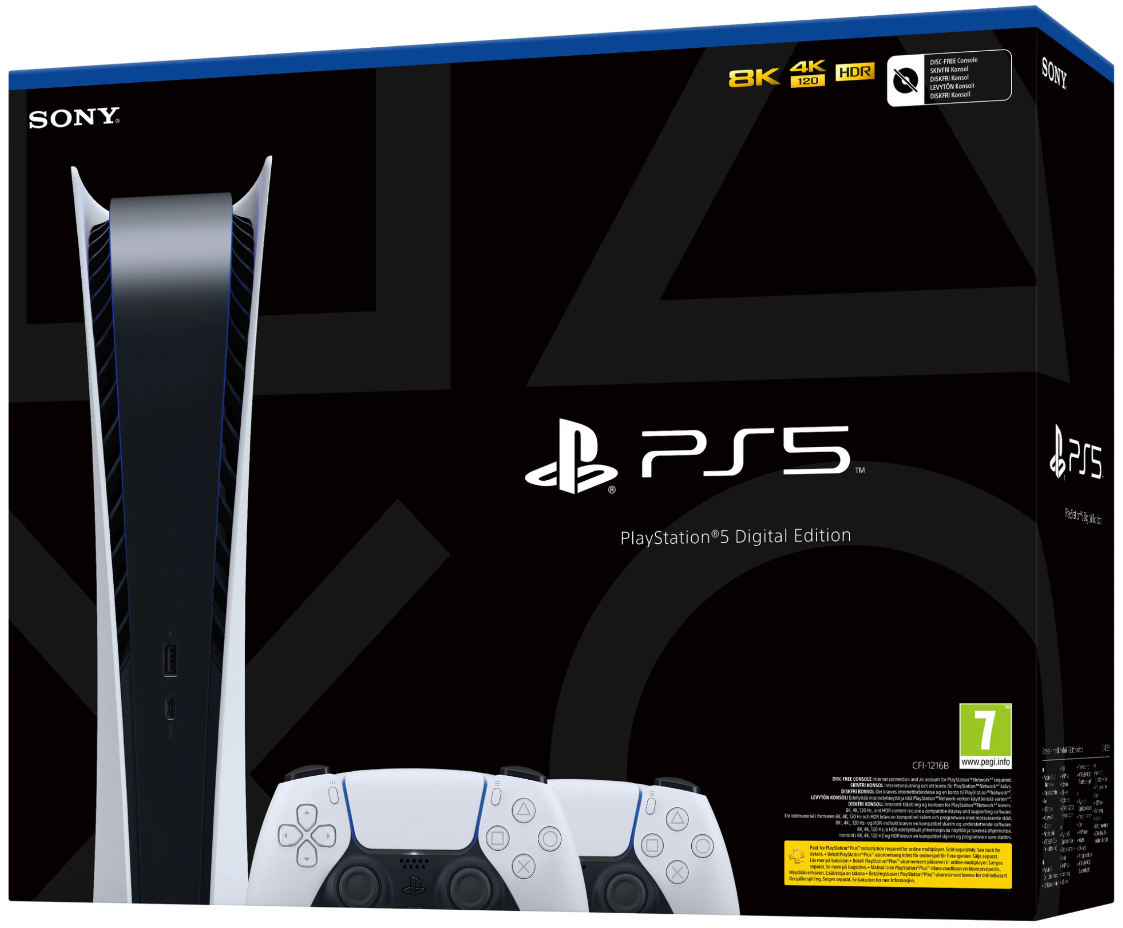Sony PlayStation 5 (PS5) Digital Edition 2nd Controller) 825GB - cdkey.se
