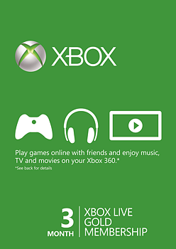Xbox Live Gold 3 månader