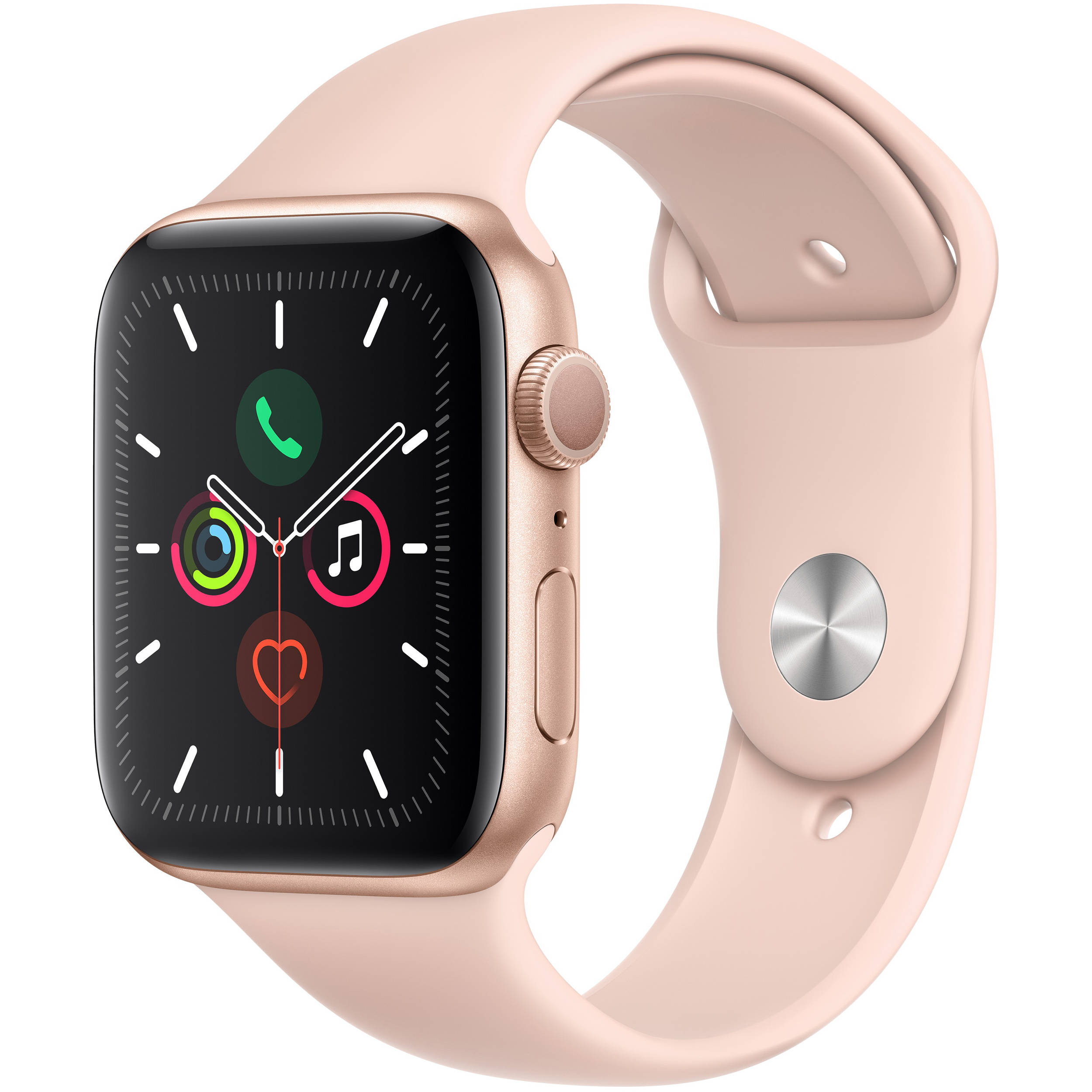 Apple Watch Series 5 (GPS) 44mm Gold Aluminium Case with Pink Sand Sport Band