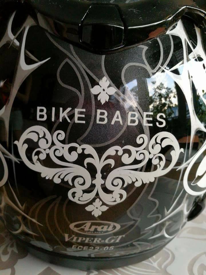 Dataskuren reflexdekal Bike Babes, svart - 2