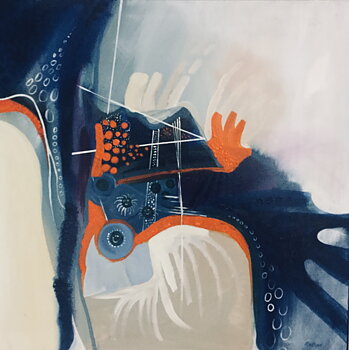 Blue and orange