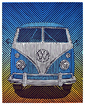 Volkswagen type 2, blå