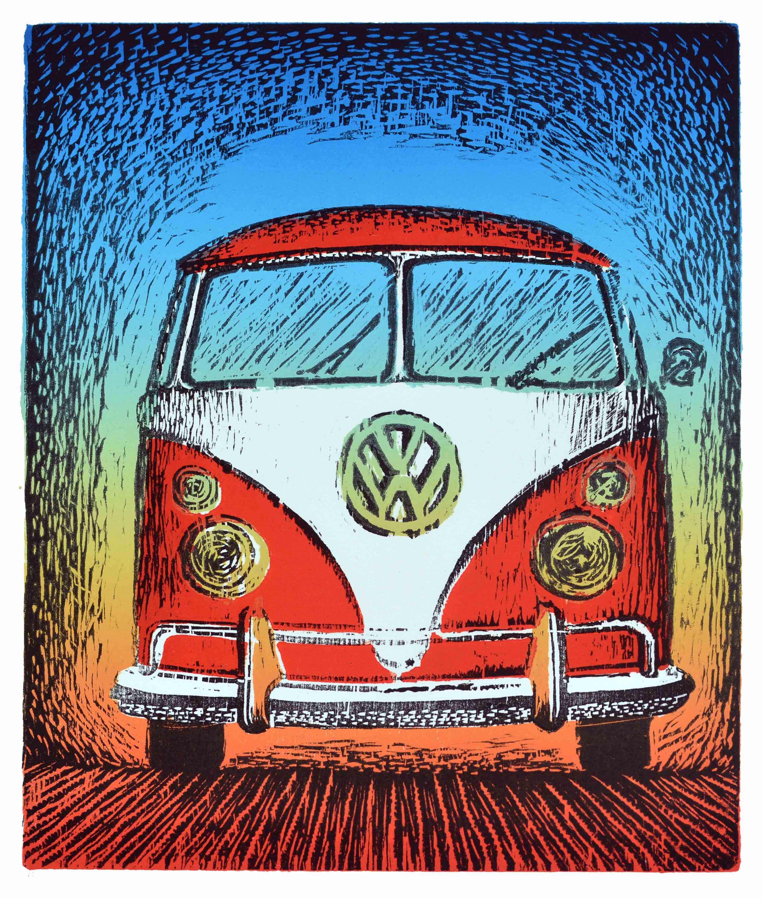 Volkswagen type 2, rød