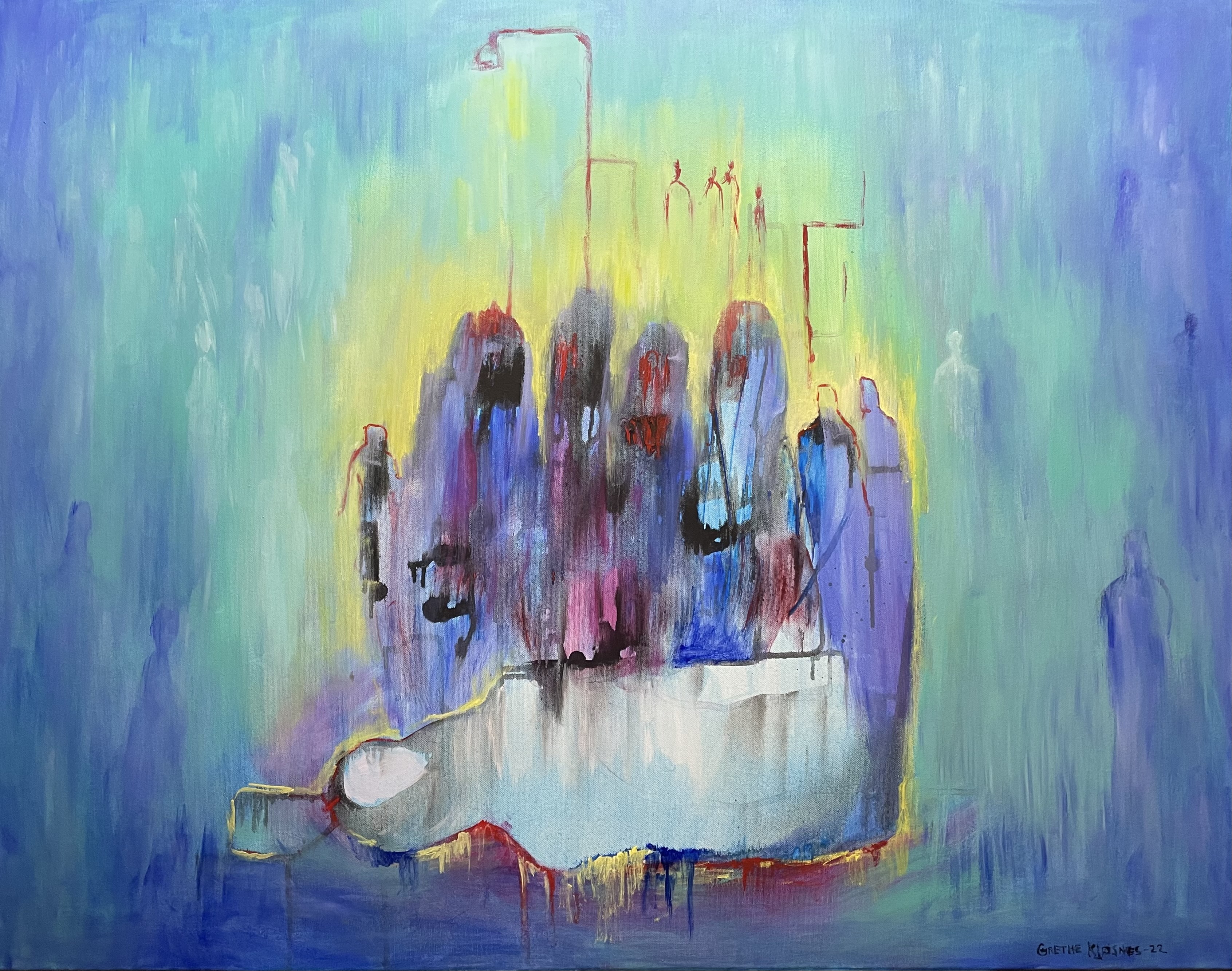 "Styrken i sorgen"  Kunstner: Grethe Kjøsnes