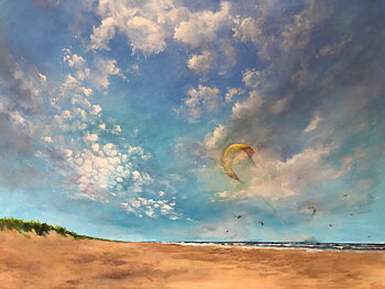 "Langs stranden"