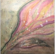Vitality Akryl på lerret (60x60) Kunstner: Tonje Rebecca Rosenberg