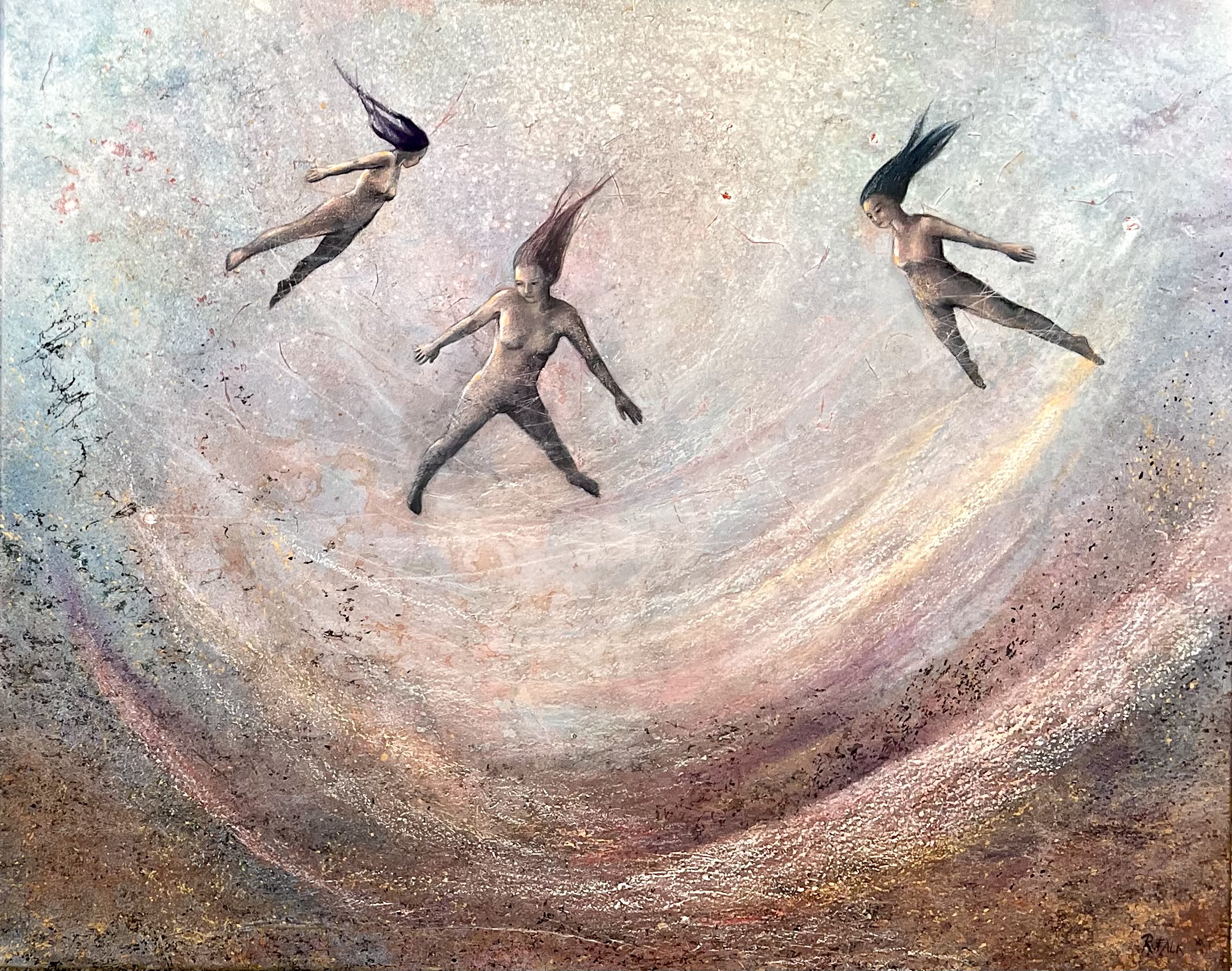 Månedens bilde Akrylog olje på lerret av Reidun Falk "Quest" (100x80 cm)