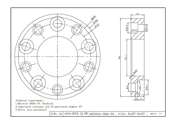 25mm Spacer till USA bil mfl - 2