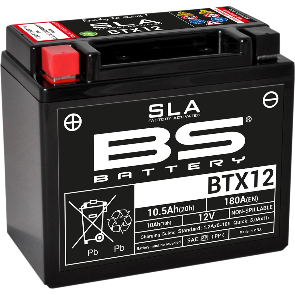 BS Batteri  BTX12   AGM