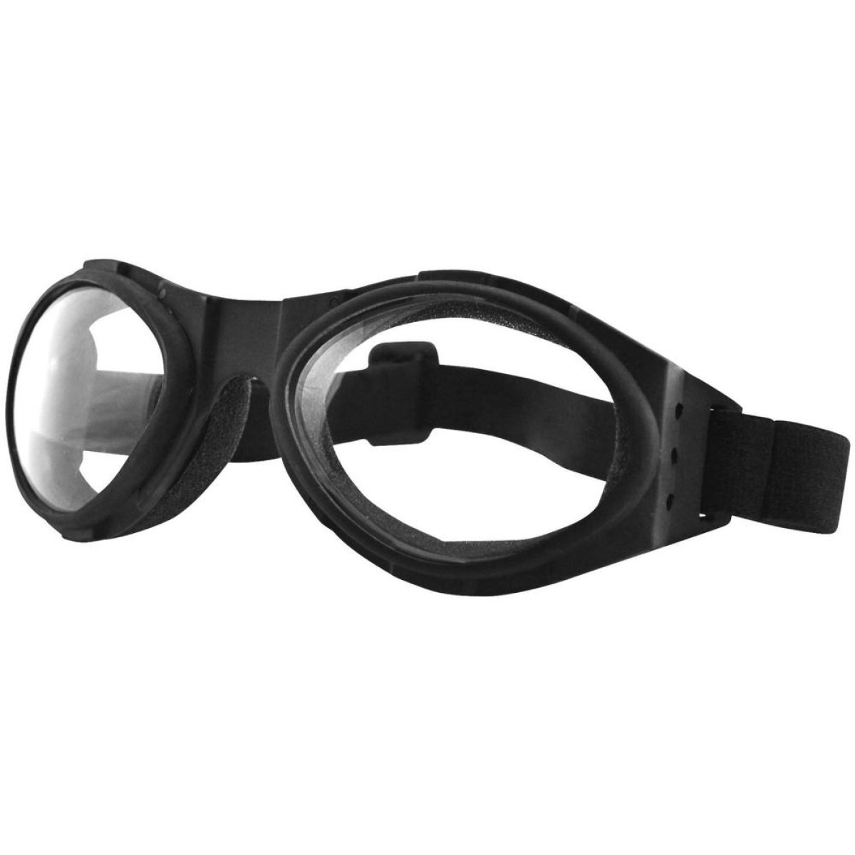 Reflective Bugeye Goggles Black/Smoke Lens Bobster BA001R 