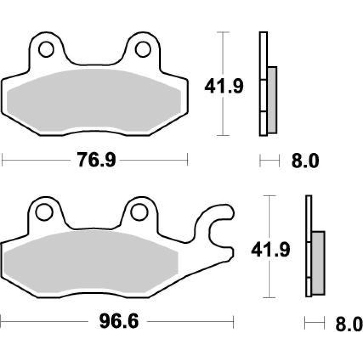 Bromsbelägg  - 2