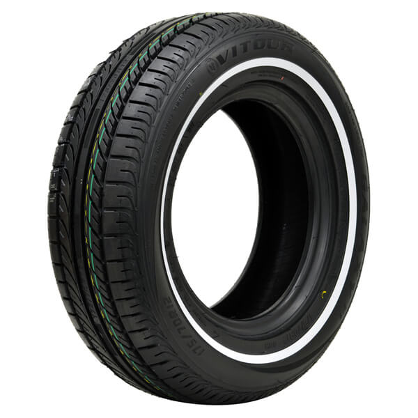 12" Vitour med 8mm vit rand  175/70-12 H