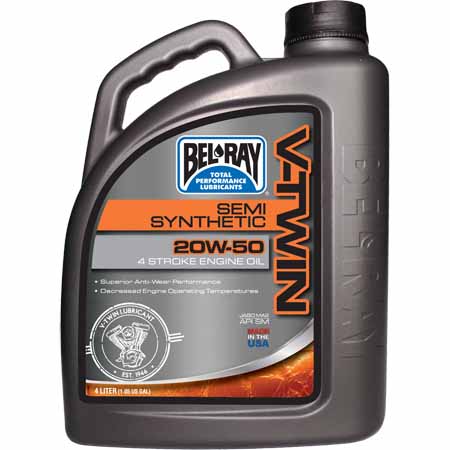 Bel-Ray V-TWIN 20W50  Semi Synthet 4 Liter