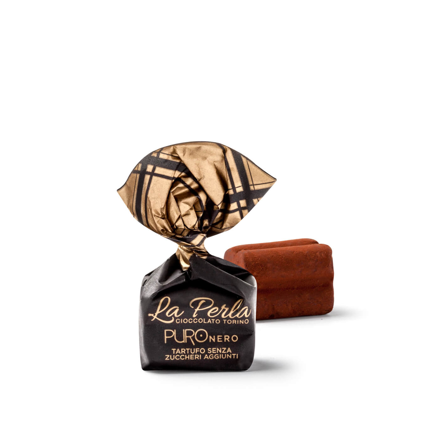 Sockerfri mjölkchokladtryffel med hasselnötter  - La Perla