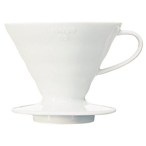 HARIO V60 PORSLINSFILTER VIT 2 KOPP
