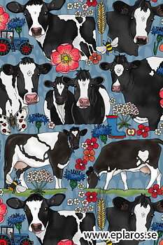 Vykort 10x15 cm Holstein mönster
