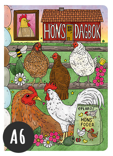 A6 Anteckningsbok Hönsdagbok