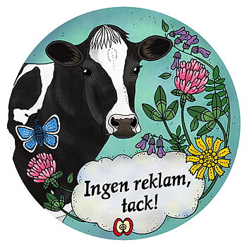 Klisterdekal - Ingen reklam Holstein