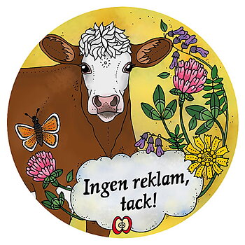 Klisterdekal - Ingen reklam Hereford