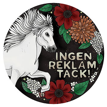 Klisterdekal - Ingen reklam Islandshäst