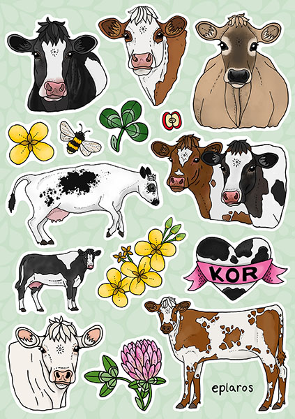 A5 ark - Stickers kor