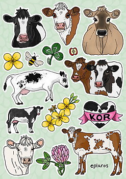 A5 ark - Stickers kor