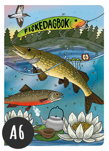A6 Anteckningsbok Fiskedagbok