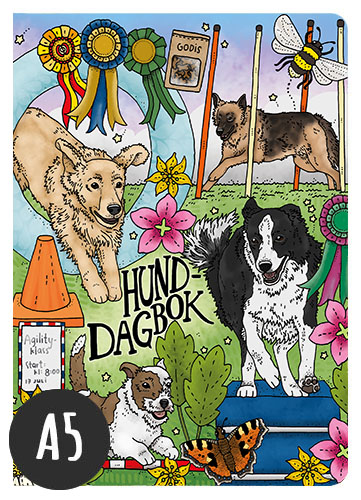 A5 Anteckningsbok Hunddagbok