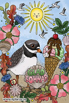 Vykort 10x15 cm Glad sommar