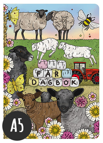 A5 Anteckningsbok Fårdagbok