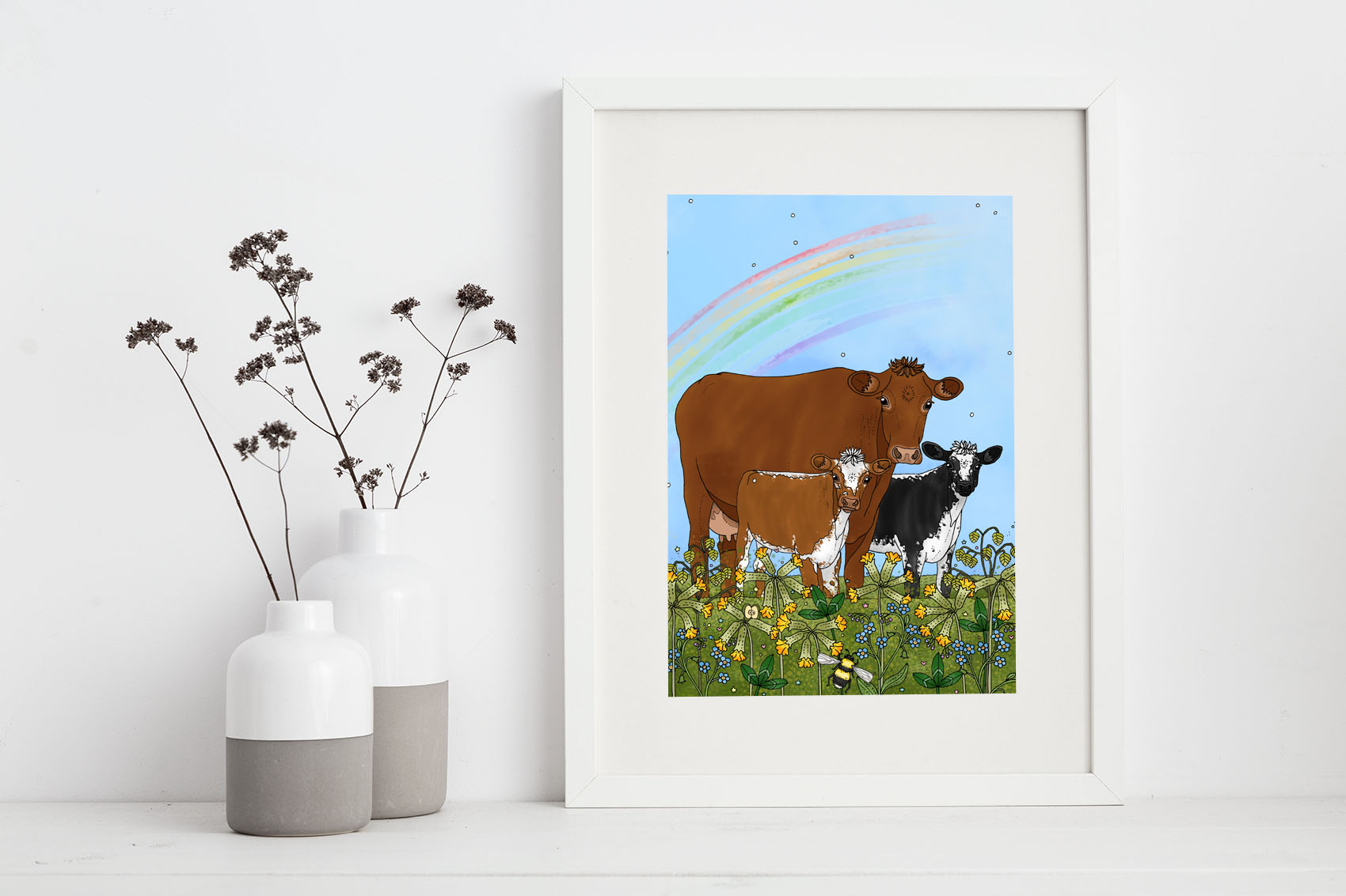 Affisch Primula veris, 30x40 cm - 2